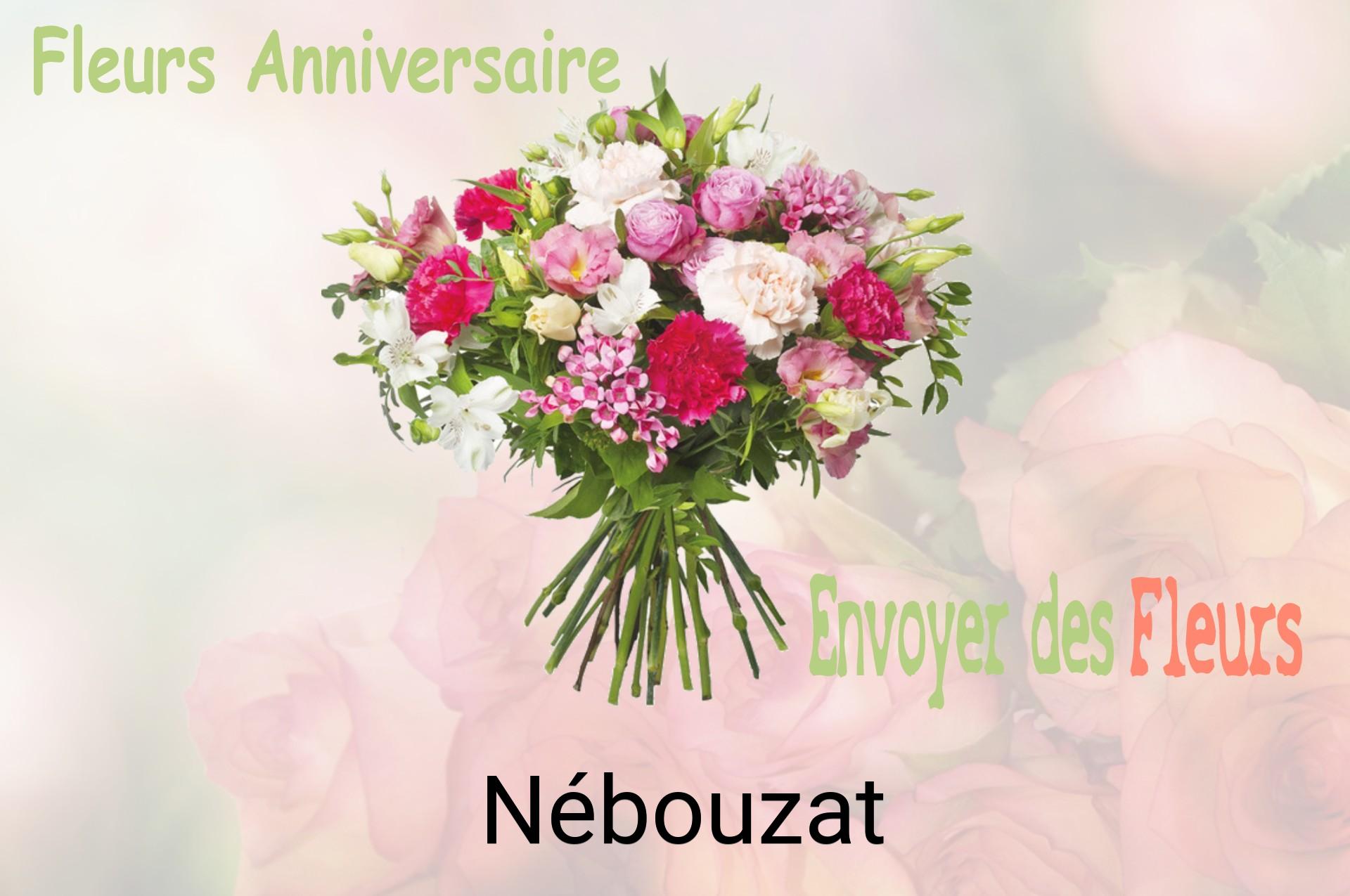 Bouquet de fleurs d’anniversaire livré à Nébouzat